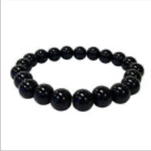 Unisex Stretchy bracelet, black onyx